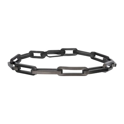 Gunmetal IP Steel Paperclip Link Chain