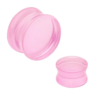 Pink Opalite Double Flare Plug