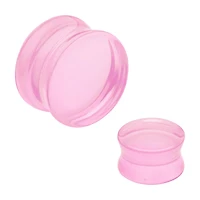 Pink Opalite Double Flare Plug