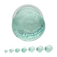 Woven Spiral Single Flare Glass 2g