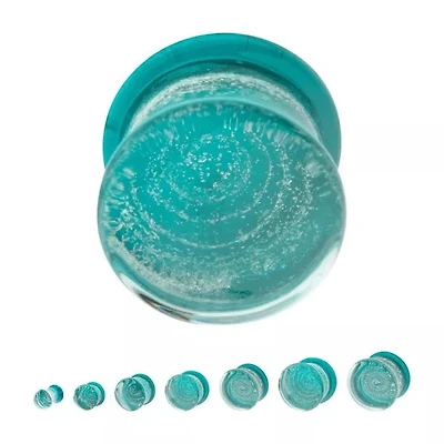 Galaxy Double Flare Glass Plug