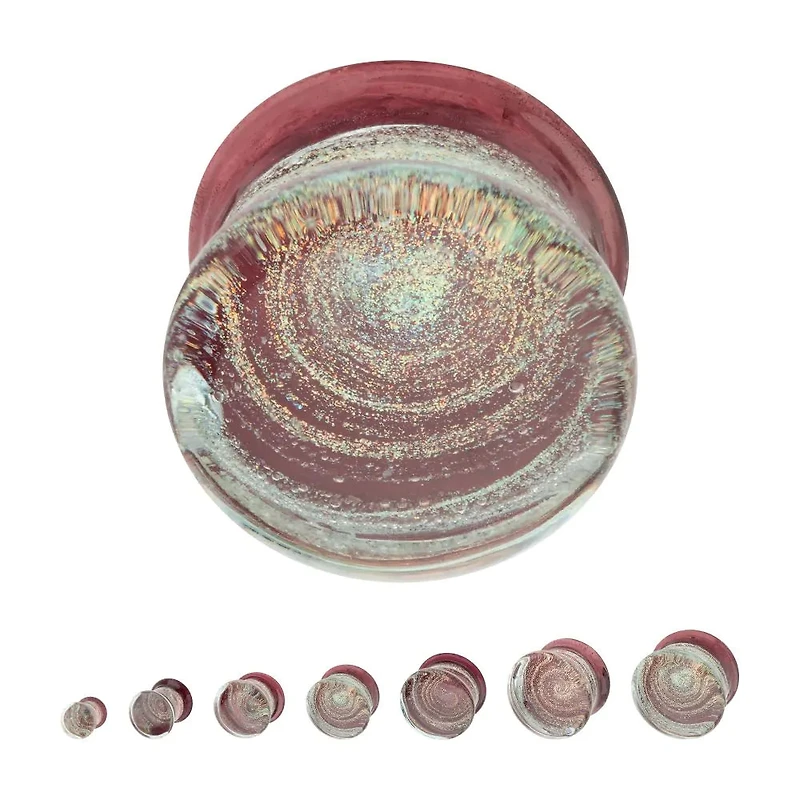 Galaxy Double Flare Glass Plug