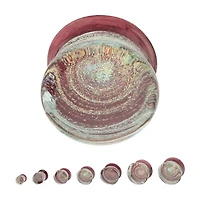 Galaxy Double Flare Glass Plug