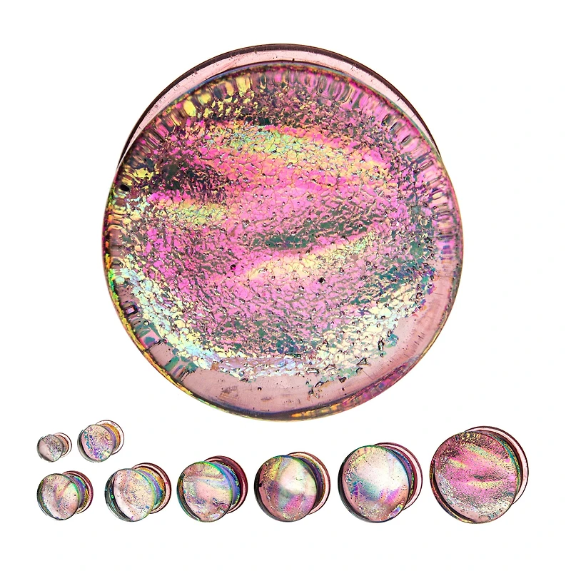 DICHROIC RED GLASS PLUG
