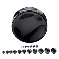 Black Onyx Double Flare 1"+