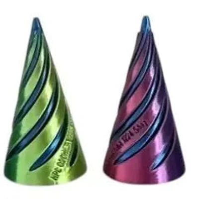 3D Printed Metallic Impossible Fidget Cone