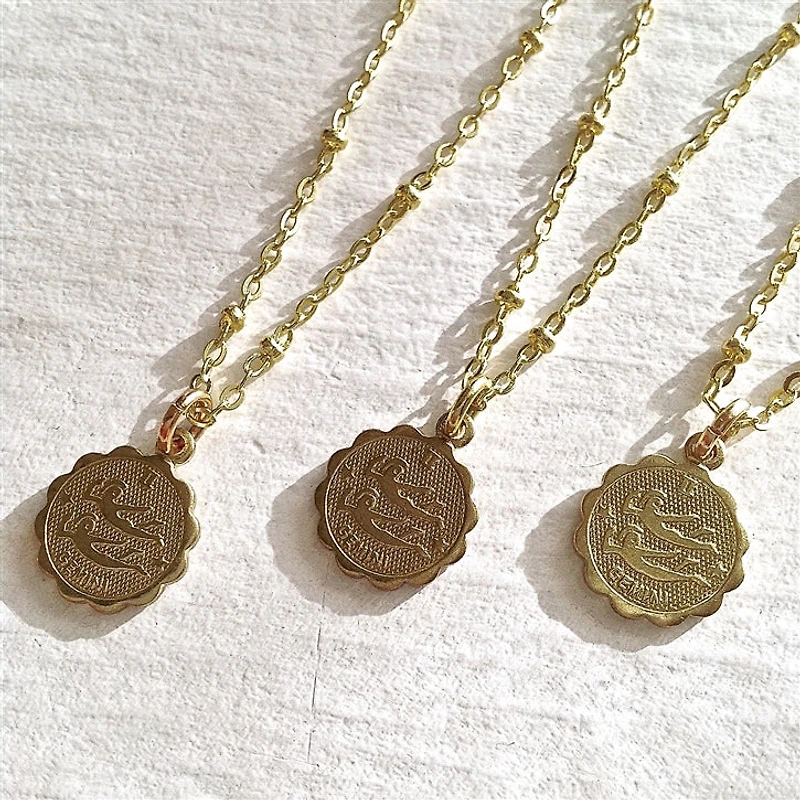 Gemini Zodiac Charm Necklace