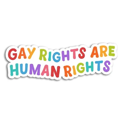 Gay Rights Are Human Rights Sticker