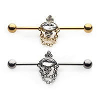 Oval And Round Gems With Chains