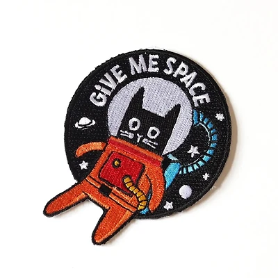 Give Me Space Cat Astronaut Iron-On Patch