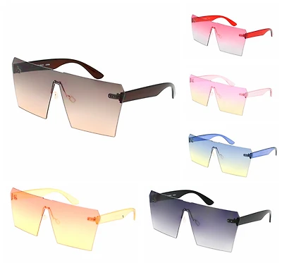 Squarelike Large Lens Sunglasses