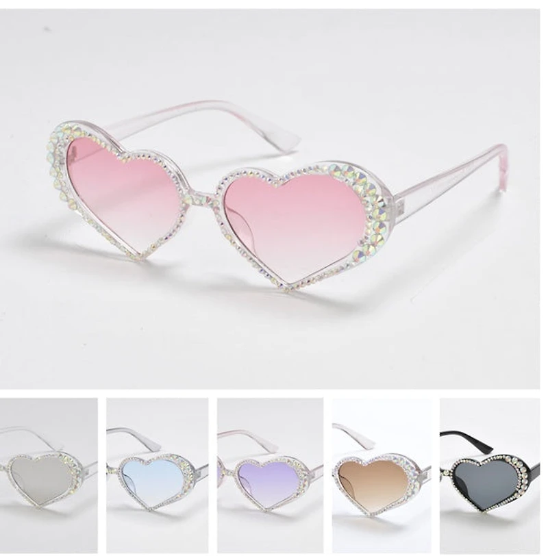 Jewelled Heart Sunglasses