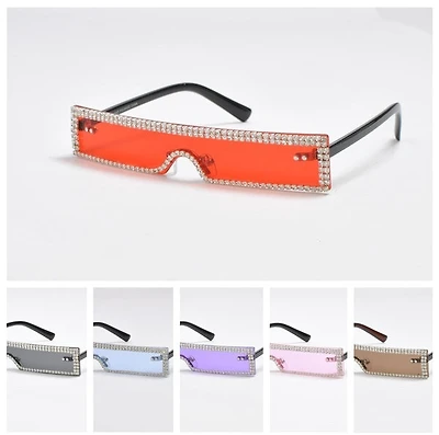 Slim Jewelled Line Sunglasses
