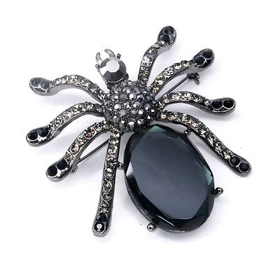 Brooch Rhinestone Spider