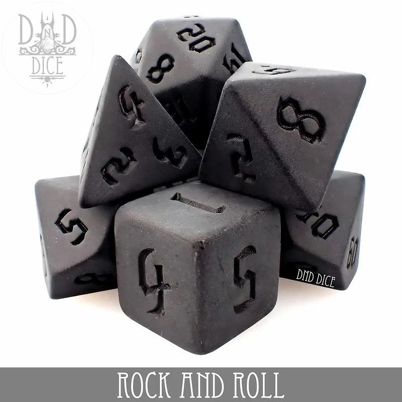 Rock And Roll 7 Dice Set