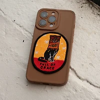Full of Grace Cat Sticky Patch | Embroidered Sticker Patch