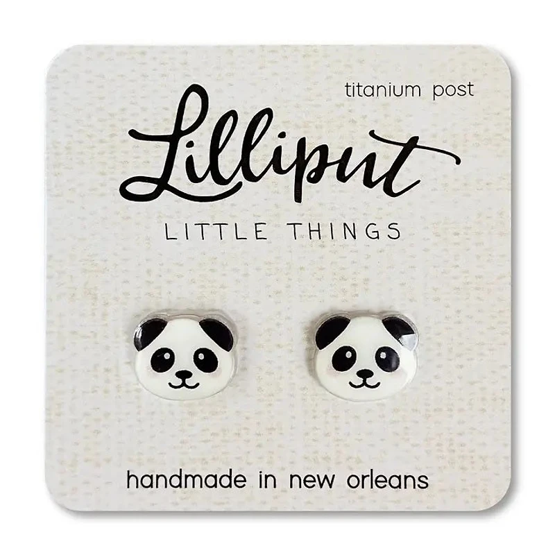 Panda Earrings