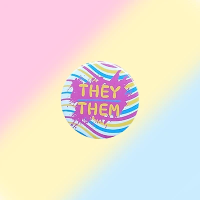 Pansexual They Them Pin