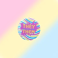 Pansexual They Them Pin