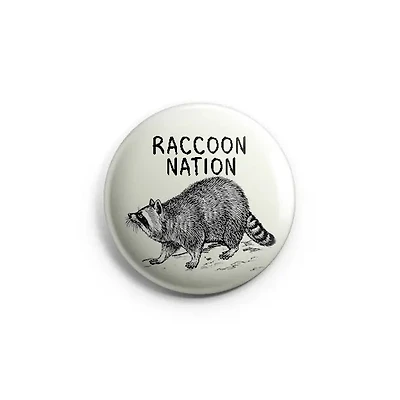 Raccoon Nation Button