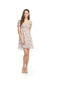 Ditsy Floral Puff Sleeve Dress