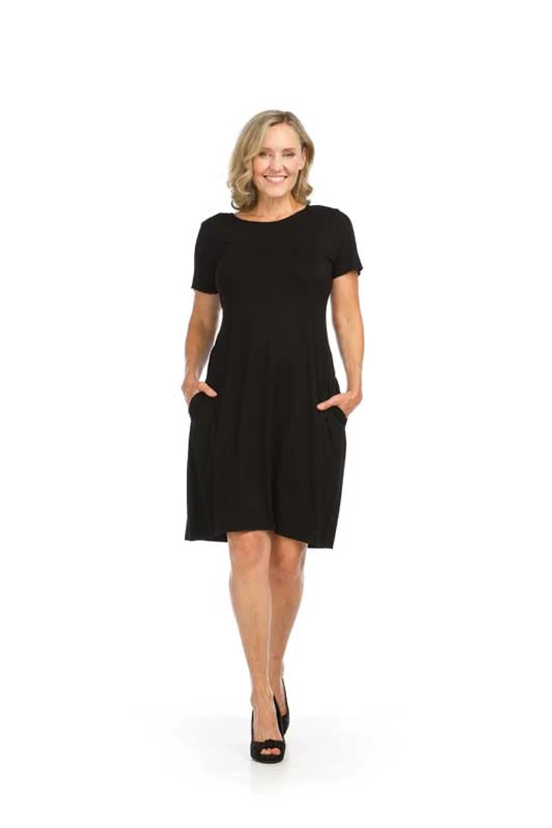 Bamboo Knit T-Shirt Dress W/ Pockets