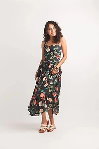 Tiered Floral Dress