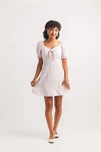 Off The Shoulder V Neck Midi Dress