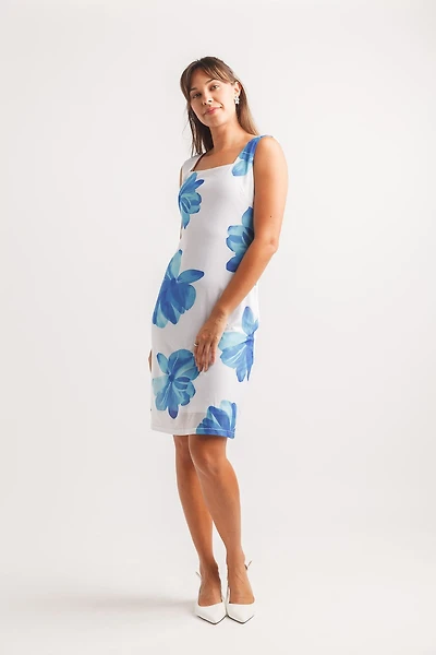 Floral Mesh Tank Dress