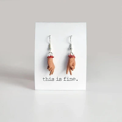 Peace Out, Loser Earrings