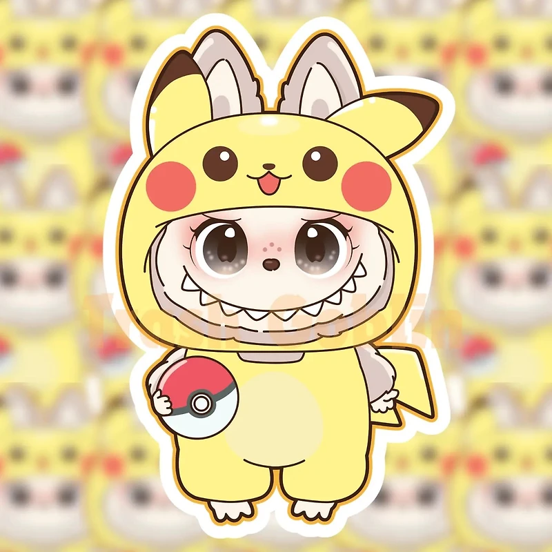 Pikachi Monster Sticker