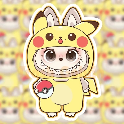 Pikachi Monster Sticker