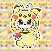 Pikachi Monster Sticker