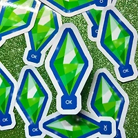 Plumbob Sims Inspired Vinyl Sticker