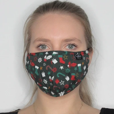 Candy Cane Cotton Mask