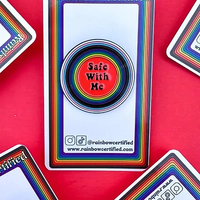 Safe With Me Pin