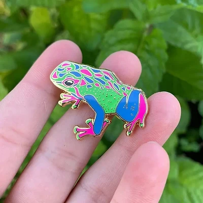 Polysexual Pride Frog Pin