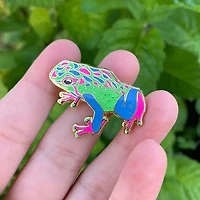 Polysexual Pride Frog Pin