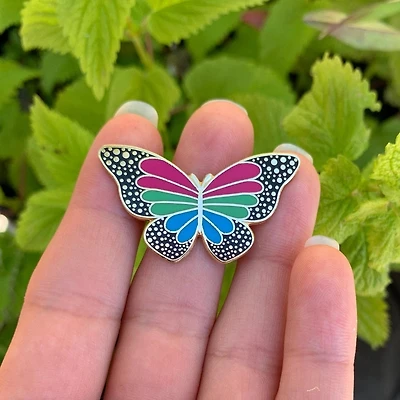 Mariposa del orgullo polisexual Chapa