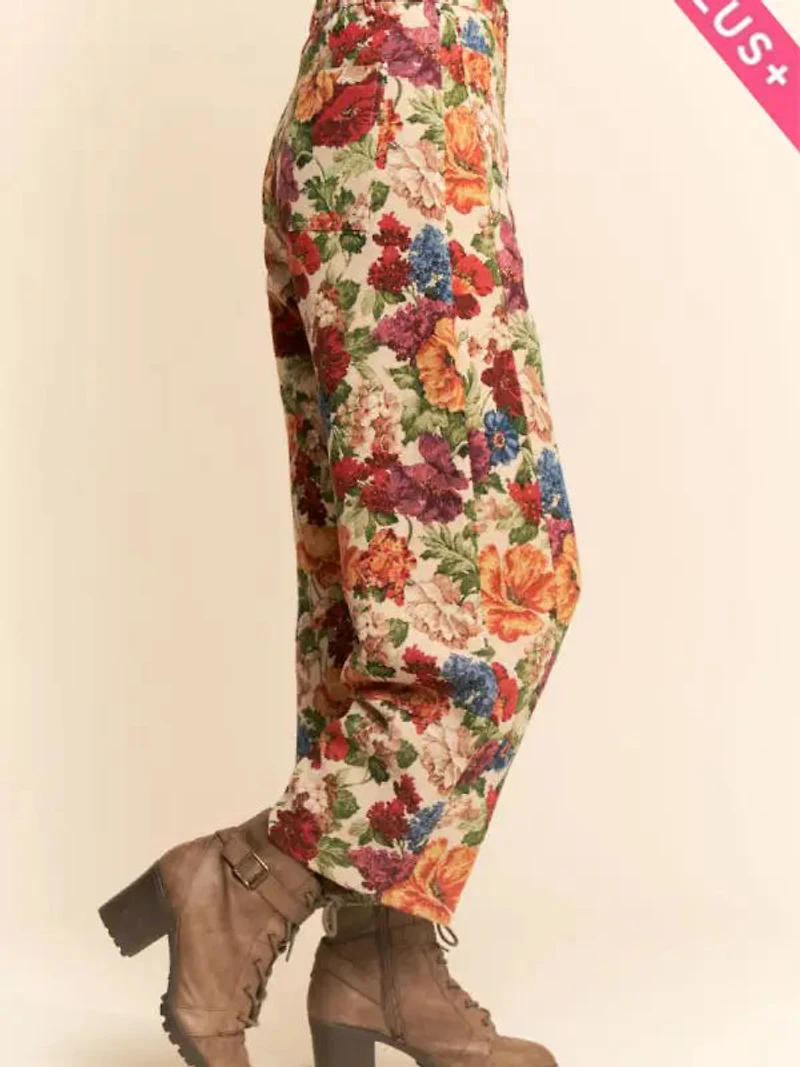 Flower Mesh Cargo Joggers