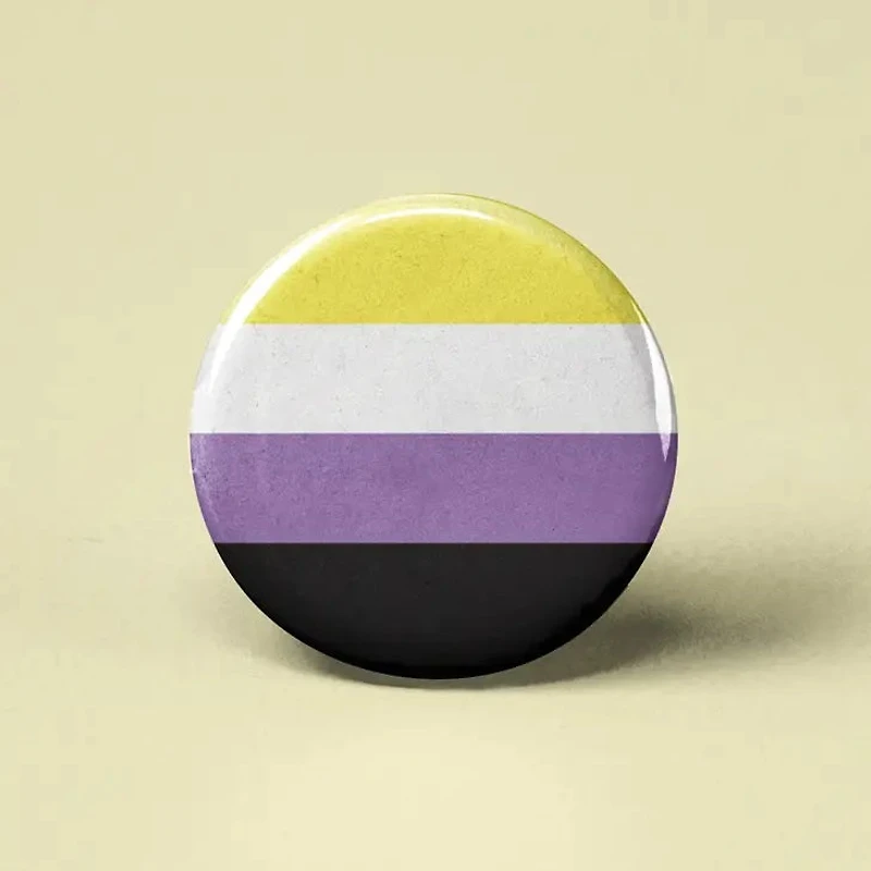 Non Binary Flag Button