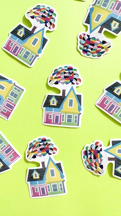 Pride Balloon House Sticker