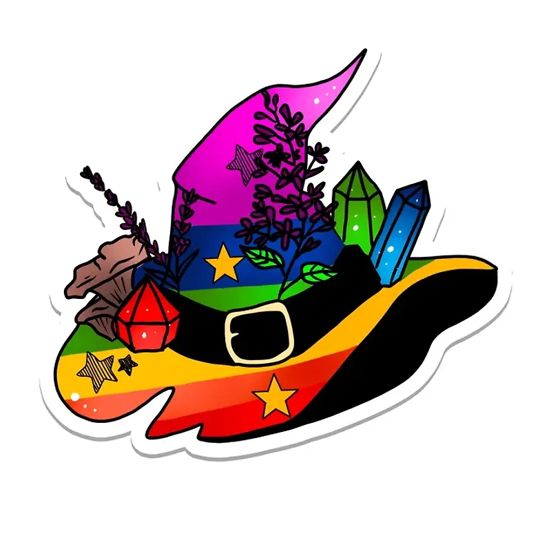 Pride Witch Hat Sticker