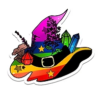 Pride Witch Hat Sticker