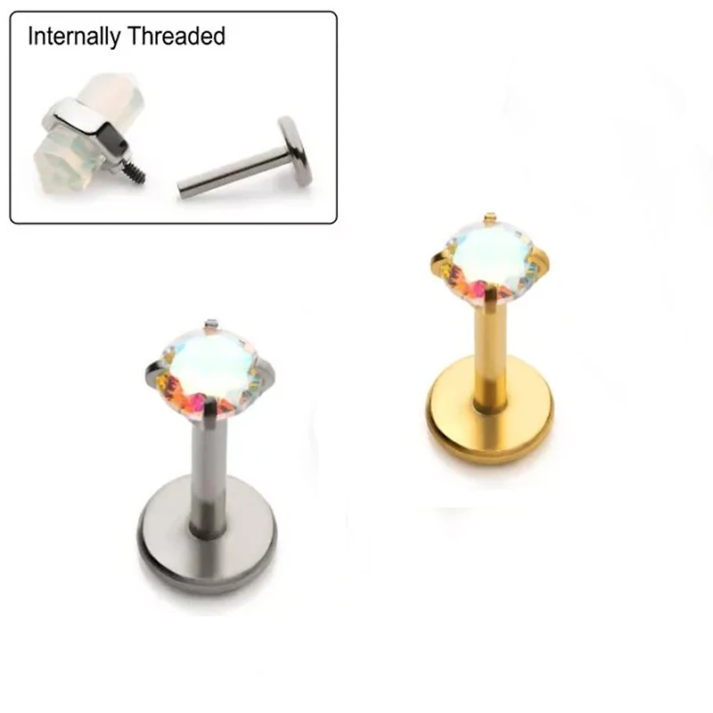 Prong Gem Cartilage 18g