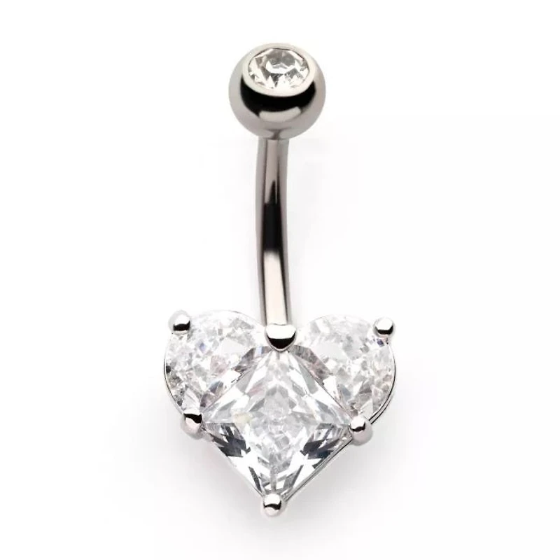 Prong Heart Large Gem