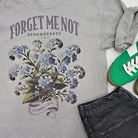 Forget Me Not Graphic Plus Size Tee