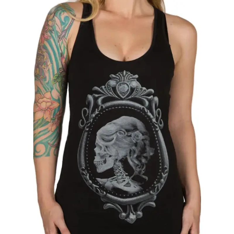 Lolita Cameo Skull Tank Top