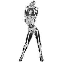 Skelli Girl Arms Up Patch