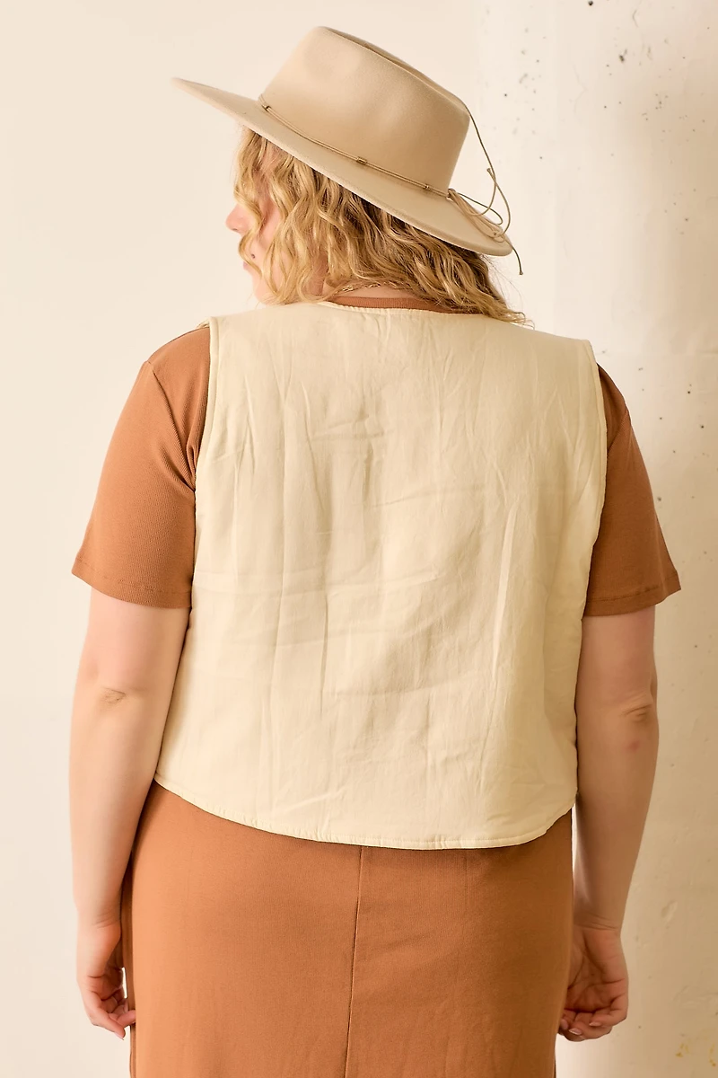 Embroidered Vest Plus